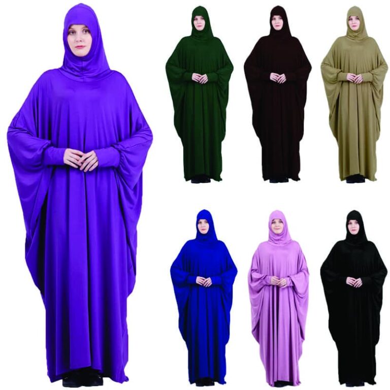 Muslim Abaya Womens One Piece Prayer Dress Quran Mualim