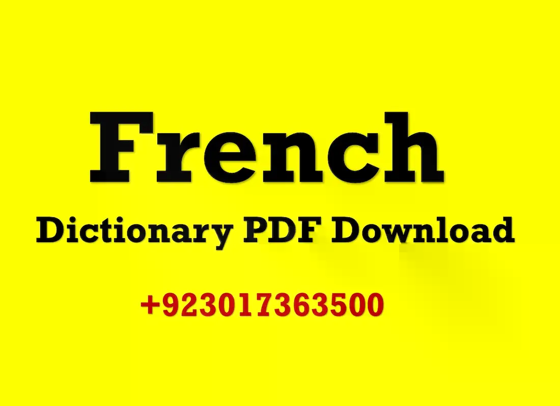 French Dictionary Free PDF Download – QuranMualim - Quran Mualim