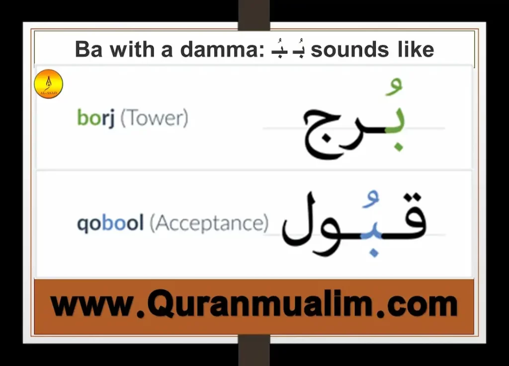 Ba (ب) - Arabic Alphabets in English - QuranMualim - Quran Mualim