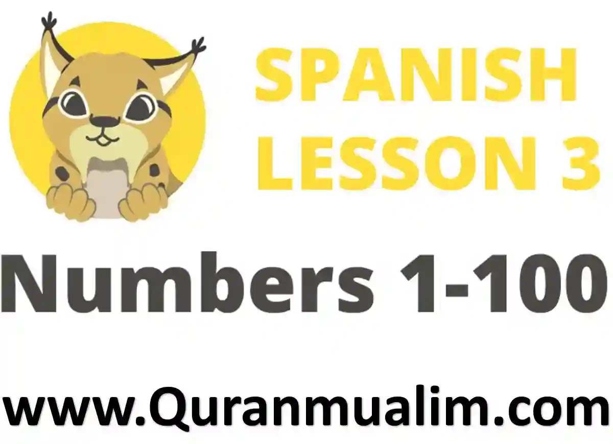 Spanish Numbers Learn 1 100 In Spanish Quran Mualim