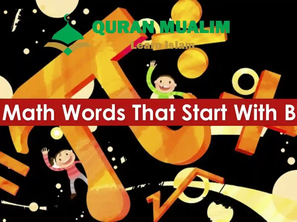 Math Words That Start With B - Quran Mualim