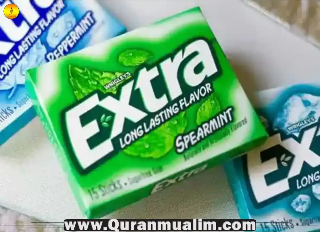 is extra gum halal, is extra gum halal in usa, is extra polar ice gum halal, is extra spearmint gum halal