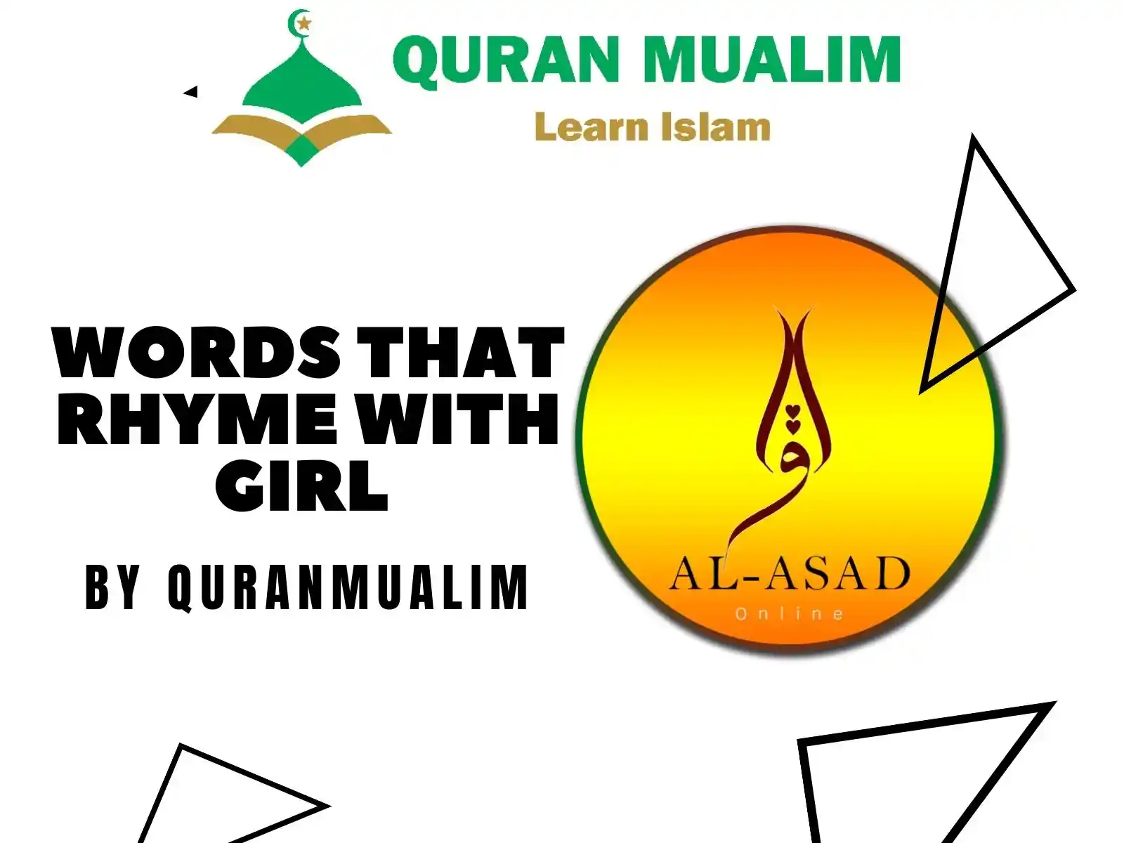 Words That Rhyme With Girl English Vocabulary Quran Mualim